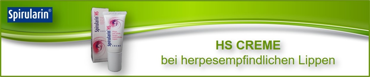 Samtweiche Lippen mit LSF 15 und Schutz bei Herpes-Empfindlichkeit mit Spirularin HS Creme