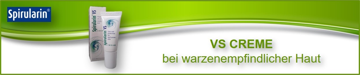 Spirularin VS Creme bei Warzen und warzenempfindlicher Haut